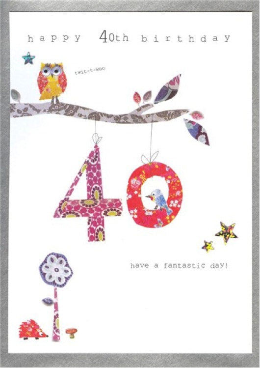 40 Birthday Card A