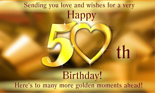 50th birthday wishes for men