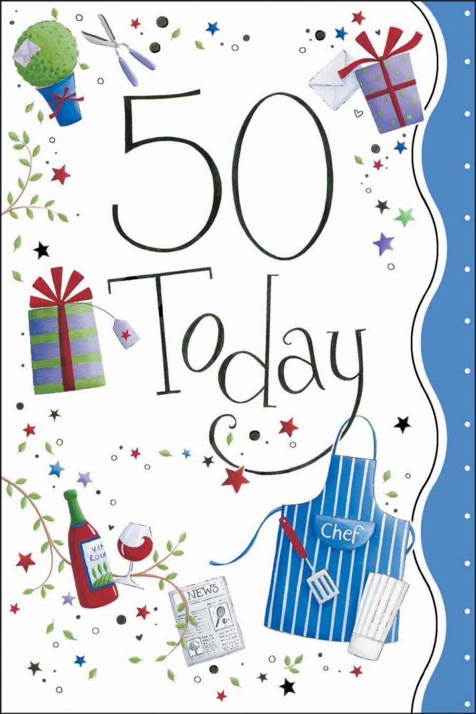 50th Birthday Card Greetings A