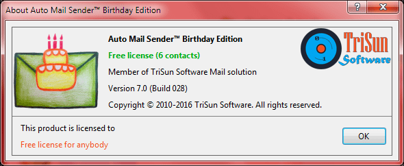 About Auto Mail Sender™ Birthday Edition