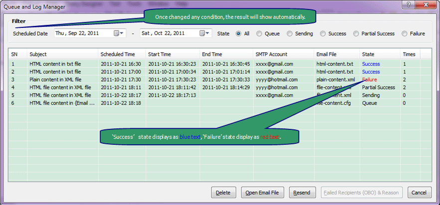 Queue and Log Manager