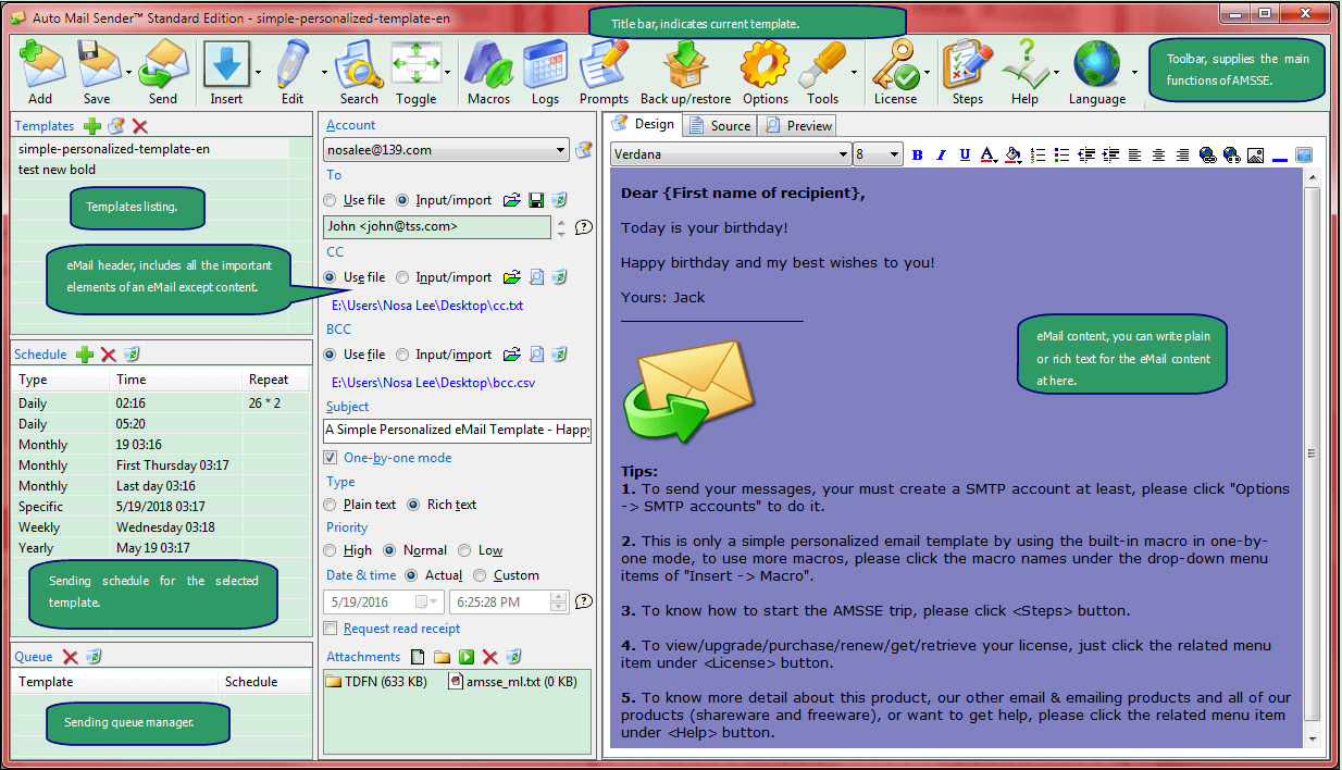 Main Interface